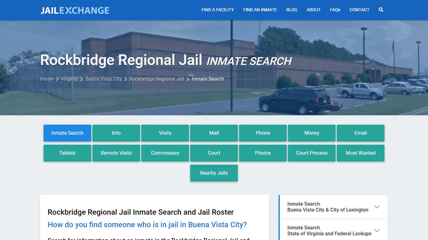 Rockbridge Regional Jail Inmate Search - Jail Exchange